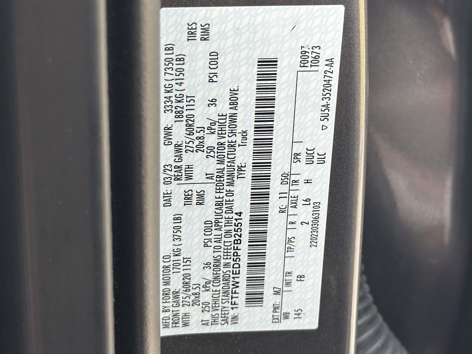 2023 Ford F-150 XLT 4WD SUPERCREW 5.5' BO