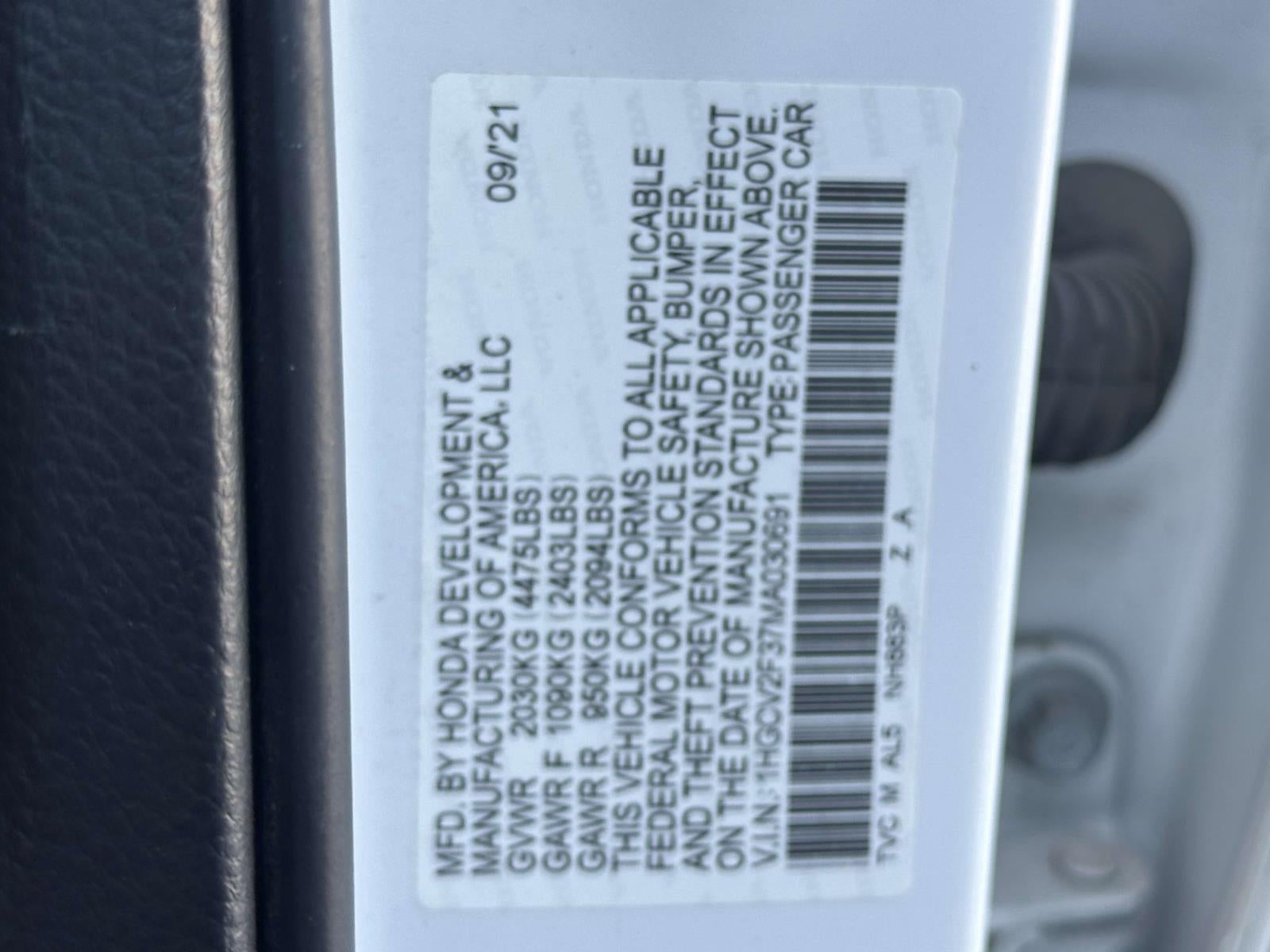 2021 Honda Accord Sport 2.0T