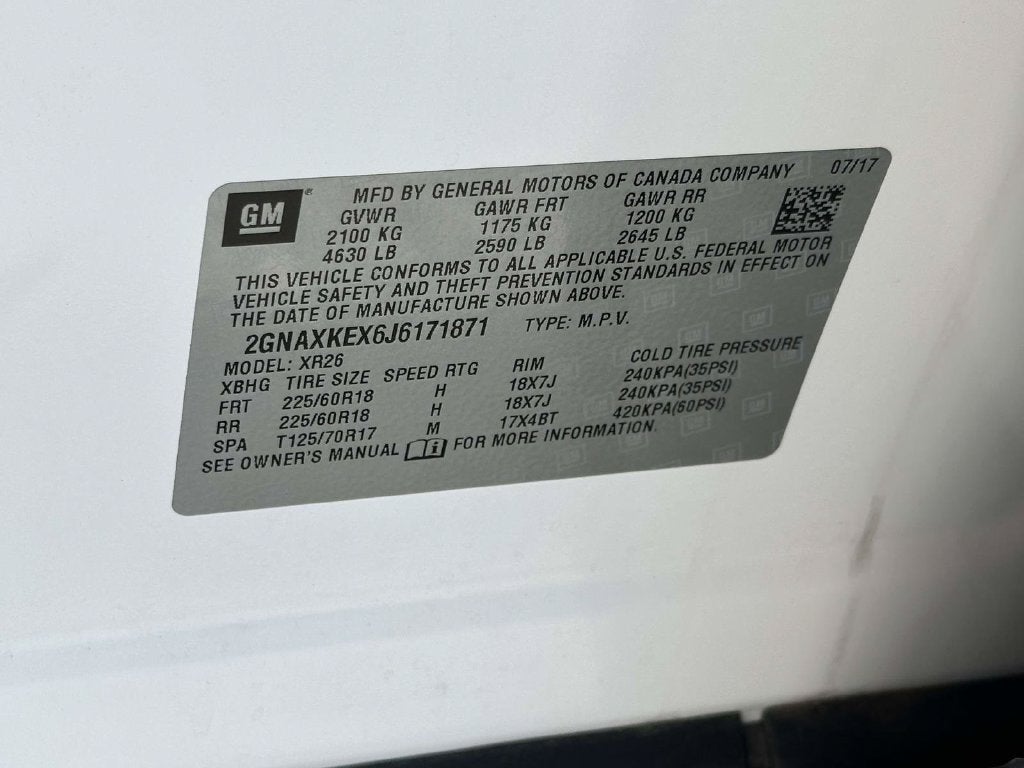 2018 Chevrolet Equinox LT