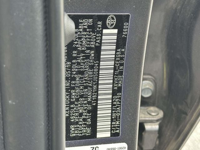 2018 Toyota Camry Hybrid XLE