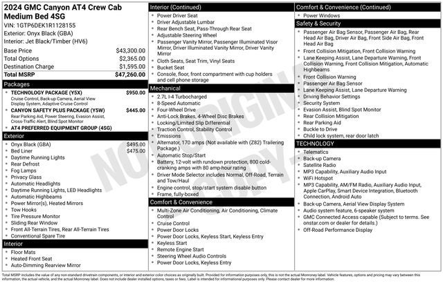 2024 GMC Canyon AT4