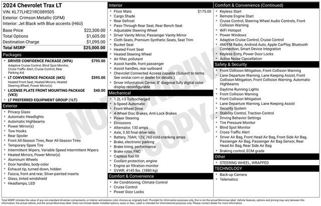 2024 Chevrolet Trax LT