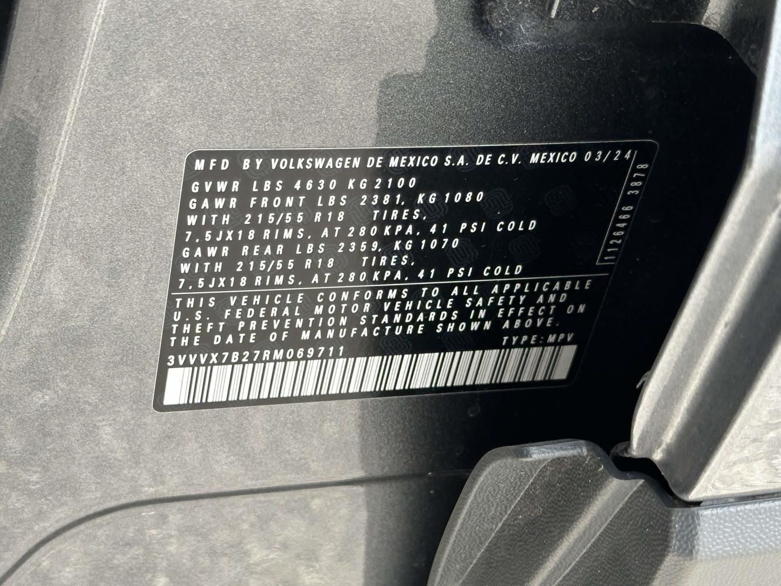 2024 Volkswagen Taos 1.5T SE