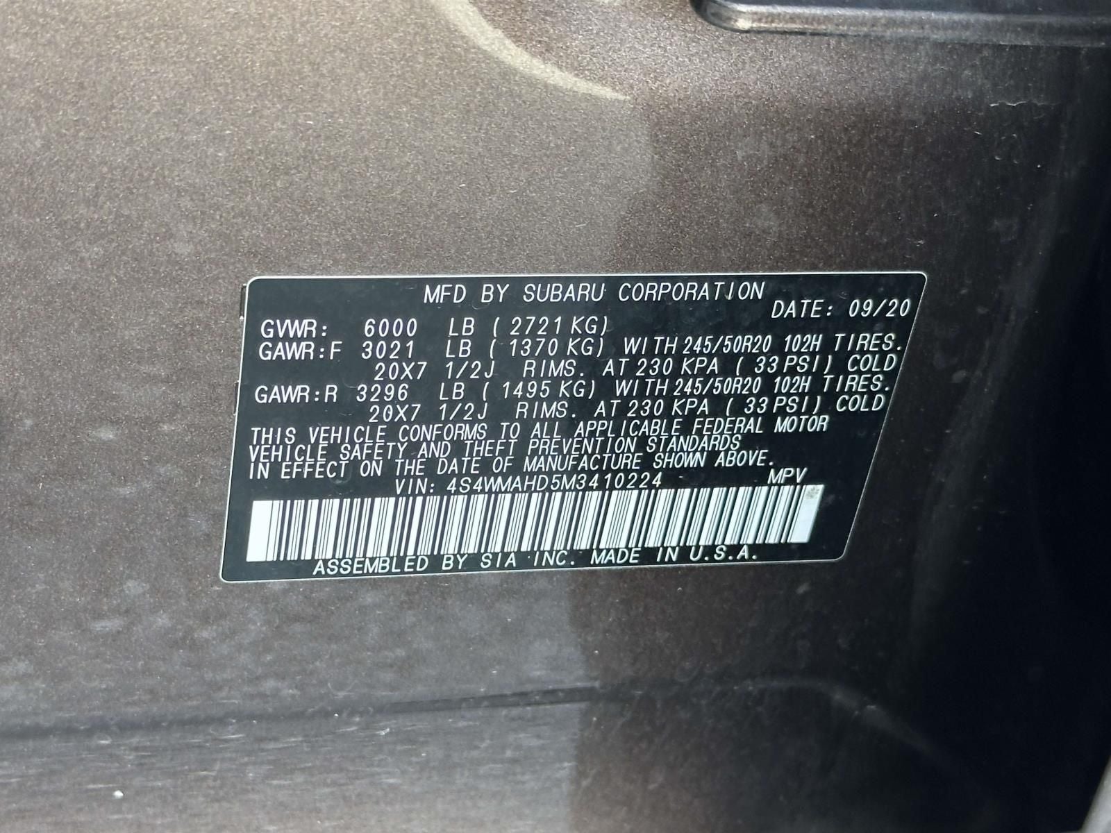 2021 Subaru Ascent Premium