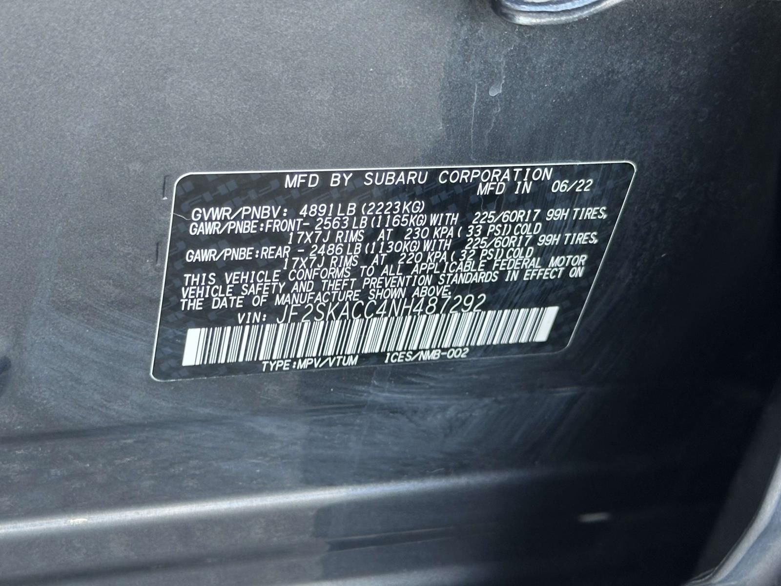 2022 Subaru Forester Base
