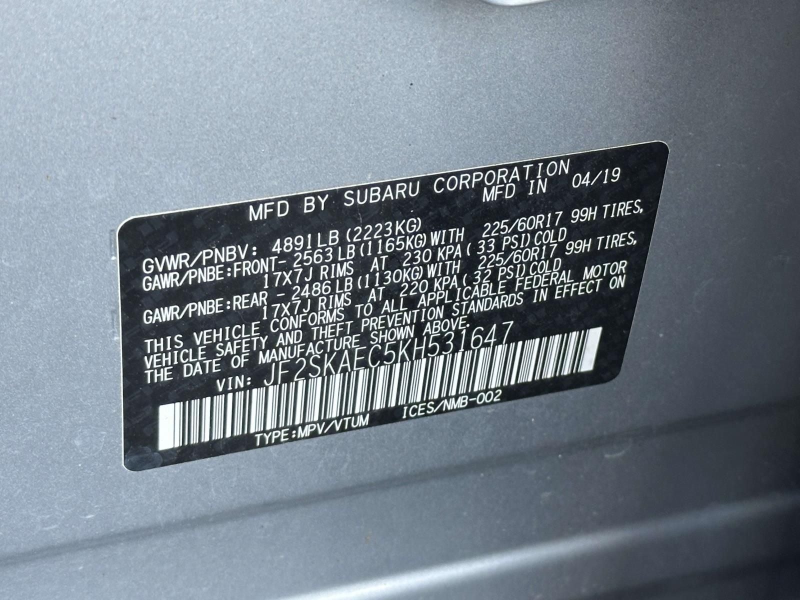 2019 Subaru Forester Premium
